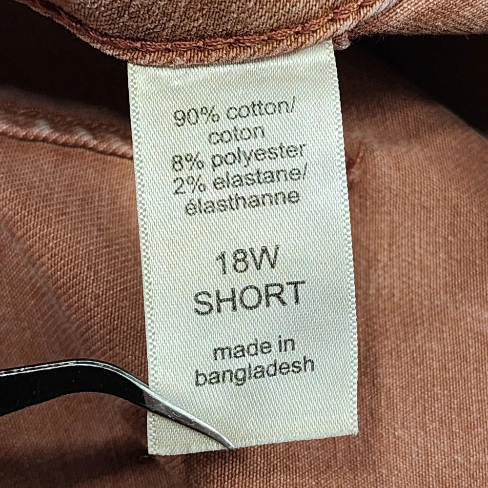 Maurices M Jeans Womens 18W SHORT Brown Sculptress High Rise Flare Stretch_6